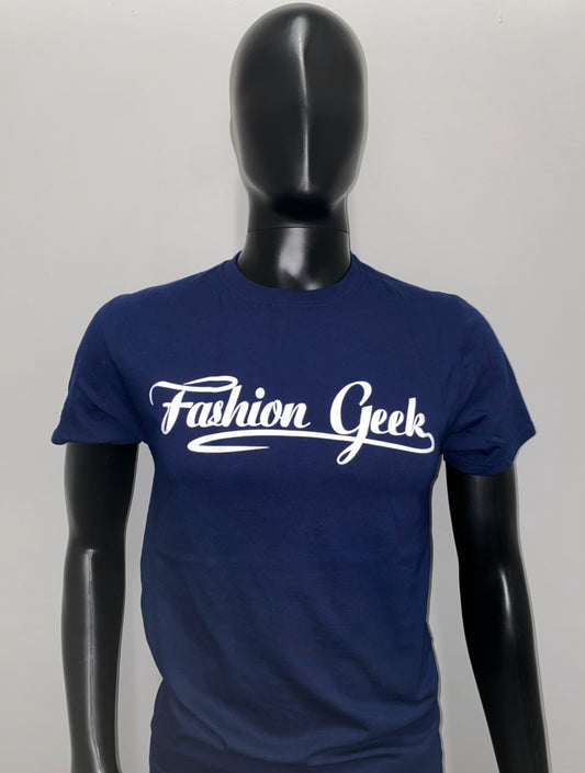 Fashion Geek Script Navy Blue